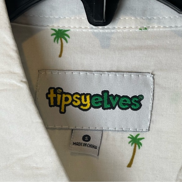 Tipsy Elves Palm Hawaiian Shirt - Mens Size Small - Picture 8 of 9